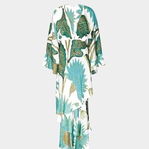 Diane von Furstenberg Christine Tiered Deep V-Neck Maxi Dress